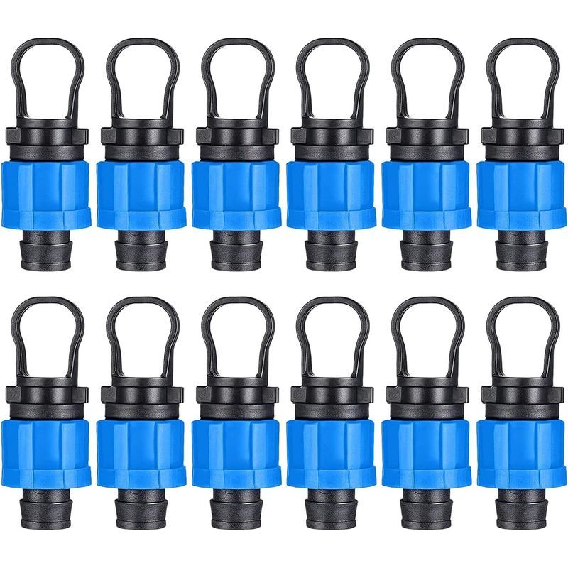 Set Mit 12 Tropfbewässerungs-fittings – Universalanschluss – Kompatibel Mit 16-mm-tropfbewässerungsstreifen