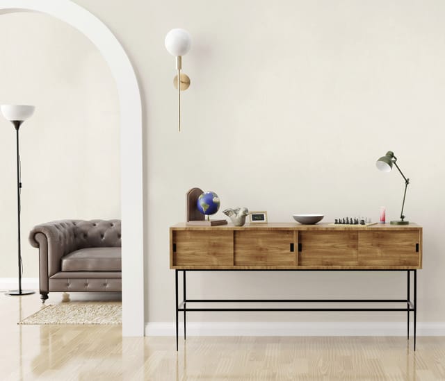 Bricoflor Uni-Vliestapete in Creme
