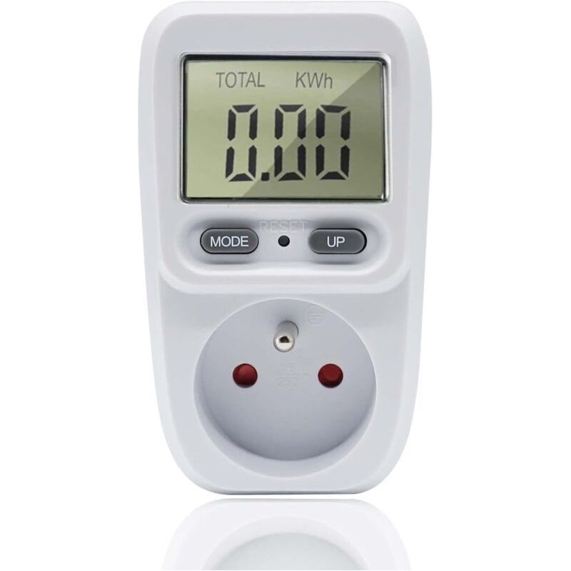 Wattmeter-stecker, Stromverbrauchsmessung, Energiezähler-stecker, Stromverbrauchsmesser, Stromsparer 3680w 16a (1 Stück)