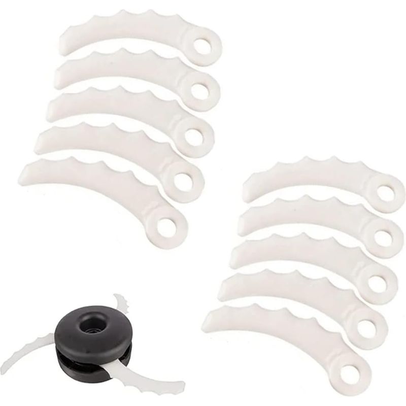 Packung Mit 12 Ersatz-kunststoffmessern Für Rasentrimmer 198426-9 198383-1 Dur368az Dur369az Dur368lz