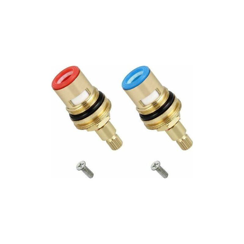 Zweiteiliger Keramikscheibenkopf, 1/2"-keramikkartuschen, Universeller Ersatz Für 20-stufige Messingarmaturen, 53-mm-ersatz Für Küche Und Bad (warm- Und Kaltwasser).