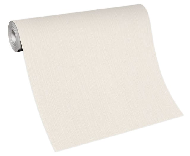 Bricoflor Uni Tapete Elfenbein Einfarbige Vliestapete in Creme Ideal für Schlafzimmer und Badezimmer Vlies Wandtapete Schlicht mit Vinyl