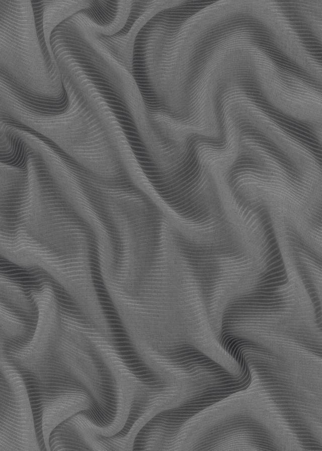 Bricoflor Schwarze Tapete in 3D Optik Moderne Vliestapete mit Metallic Effekt in Dunkelgrau Wandtapete in Anthrazit mit Falten Muster für Schlafzimmer