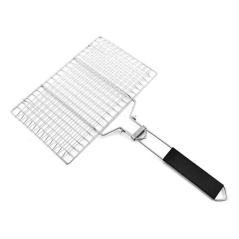 Fischbratkorb, Grillkorb Aus Edelstahl, Faltbar, Tragbar, Grillkorb Aus Edelstahl