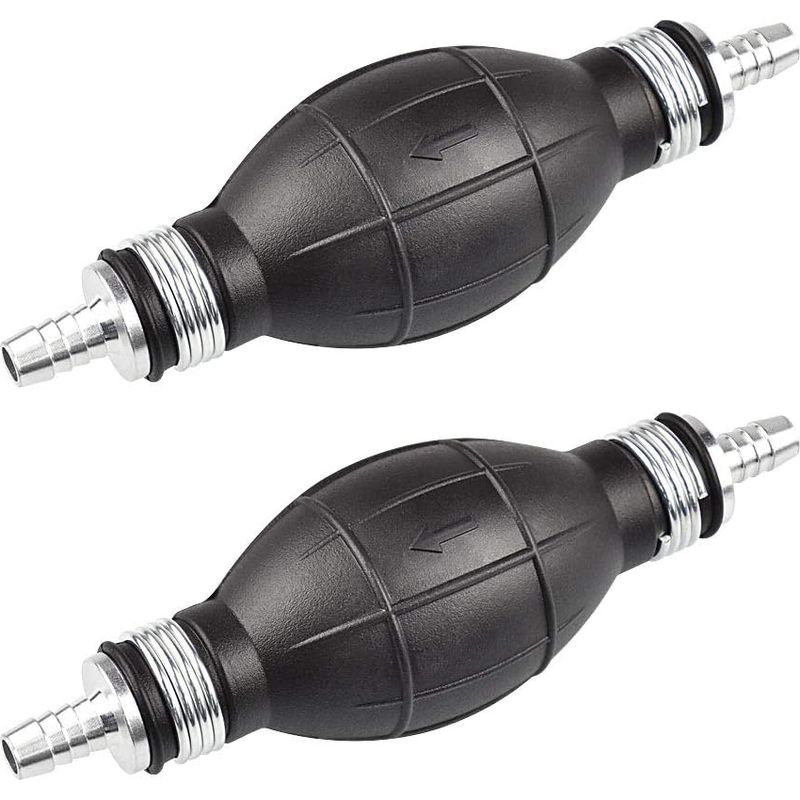 Stück Manuelle Gummi-flüssigkeitstransferpumpen, Manuelle Saugheberpumpe, Handpumpe Für Lösungsmittel, Benzin, Wasserversorgung, Kraftstoff, Diesel, Benzin (schwarz)