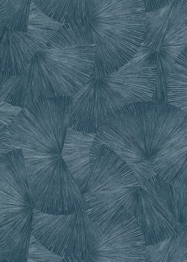 Bricoflor Blaue Tapete mit Metallic Effekt Vliestapete in Blau Ideal Fürs Wohnzimmer