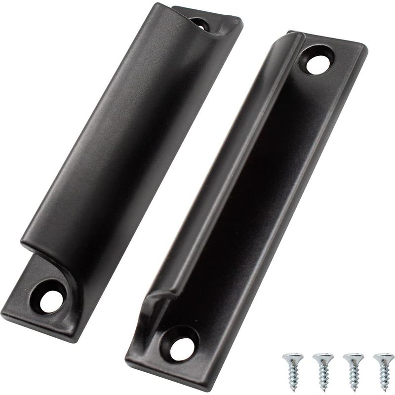 Stück Schiebetürgriffe, Möbelgriffe Aus Aluminium, Schwarze Küchenschrankgriffe, Für Balkontüren, Schiebetüren, Schubladen