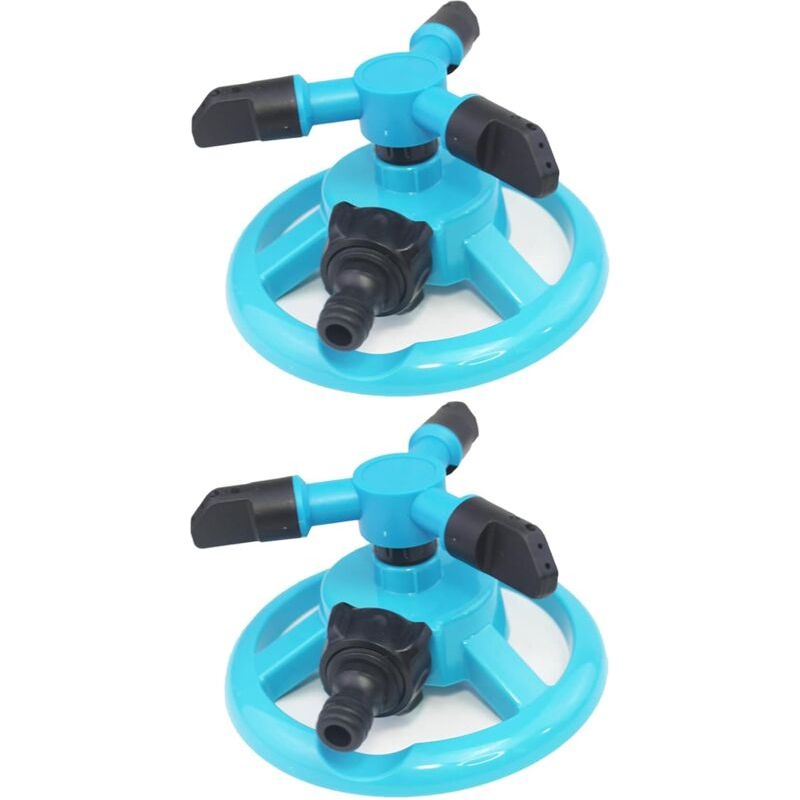 2-teiliger 360°-rasensprenger, Gartensprenger, Automatisch Rotierende Düsen, Geeignet Für Die Automatische Bewässerung Von Rasenflächen, Gärten Und Gemüsebeeten (blau)
