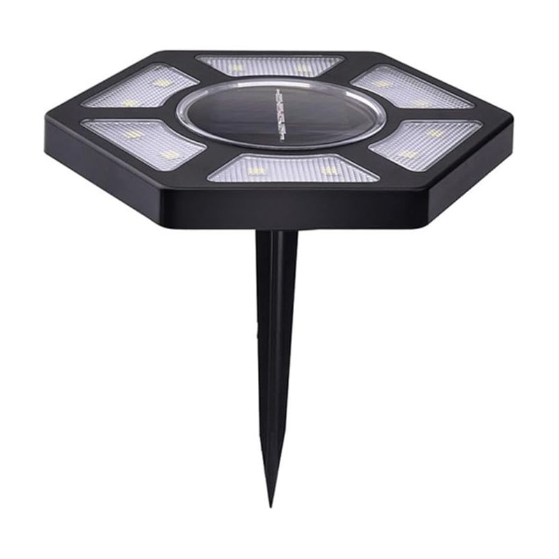Stück Solar-gartenleuchte Für Den Außenbereich, Bodenleuchte Mit 12 Leds, Gartenbeleuchtung Für Gartenwege Und Terrasse
