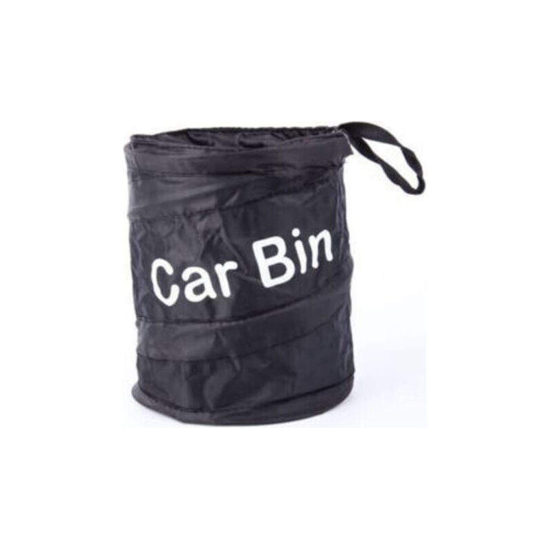Tragbarer Auto-mülleimer, Universeller Wasserdichter Auto-mülleimer Für Den Innenraum, Mit Aufhängbaren Aufbewahrungstaschen Für Snacks Und Müll, 16 X 16 X 20 Cm, Schwarz