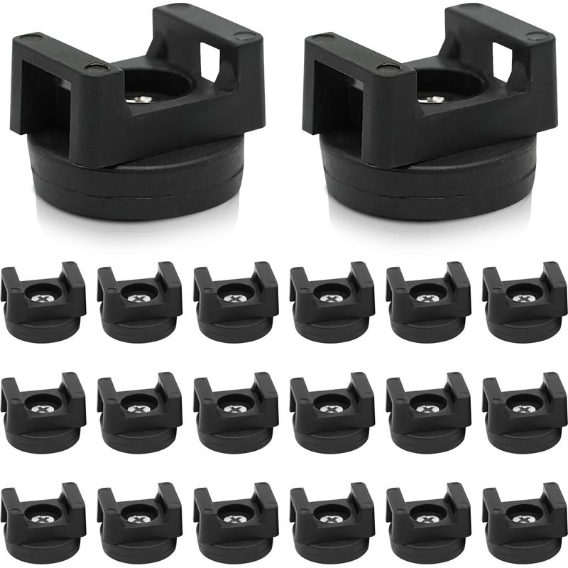 20er-pack Magnetische Kabelclips, Kabelorganisator-clips Für Den Schreibtisch, Magnetisches Kabelmanagement – Schwarz