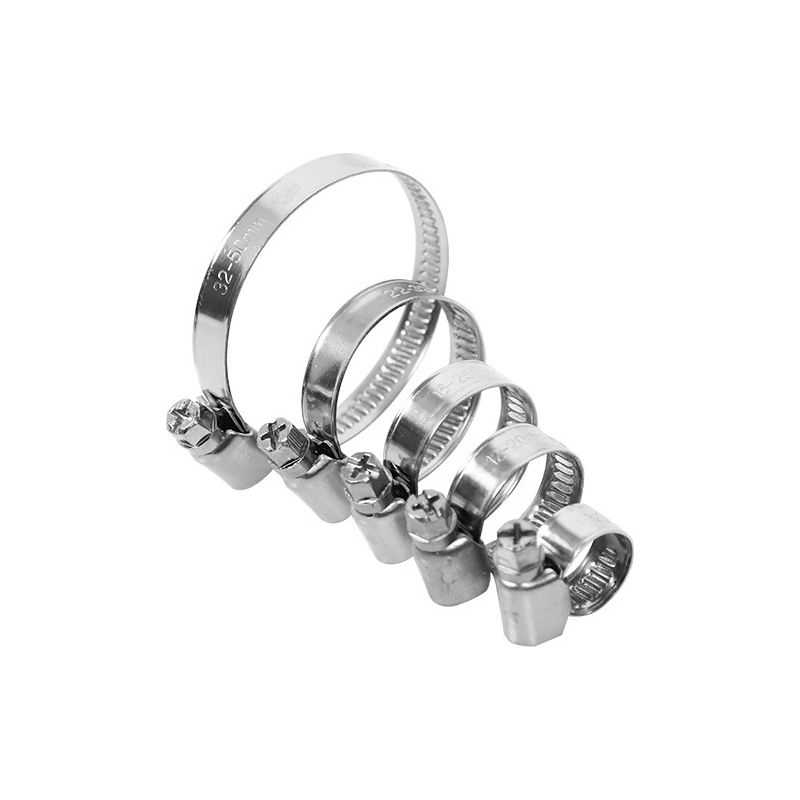 Packung Mit 25 Schlauchschellen, 10–70 Mm, 9 Mm Edelstahl-schlauchschellen Für Schwimmbäder, Waschmaschinen, Autos