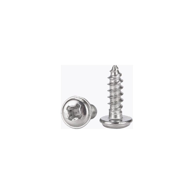 2,6 X 8 Mm Selbstschneidende Phillips-linsenkopfschrauben Mit Unterlegscheibe, Schrauben Aus Edelstahl 304, 50 Stück