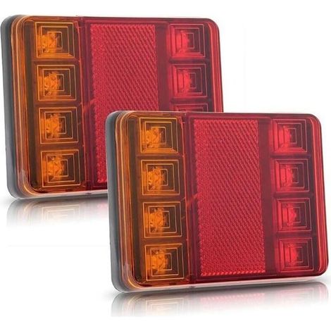 Stück Led-anhänger-rückleuchten, Wasserdicht, Universell, Für Lkw, Wohnwagen, Transporter, Boote Und Autos, 12 V