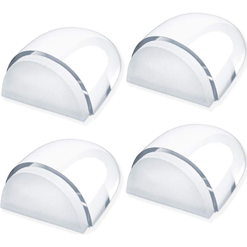 Türstopper, [4er-set] Transparenter Türstopper Und Selbstklebender Türstopperblock Für Böden Und Parkett, Türstopper Zum Schutz Von Türen Und Wänden