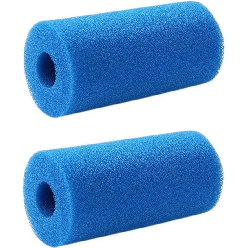 Set Mit 2 Wiederverwendbaren Und Waschbaren Schaumstoff-poolfiltern, Kompatibel Mit