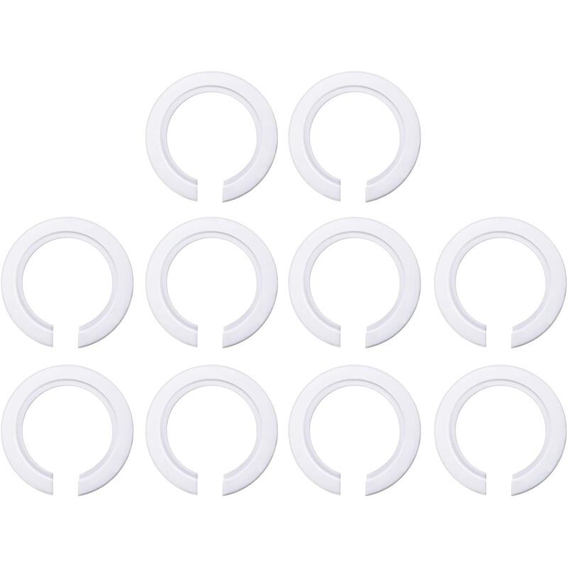 Set Mit 10 Kunststoff-adapterringen Für E27- Auf E14/b22-lampenschirme, E27-reduzierring (42 Mm Auf 29 Mm) Mit Duplex-befestigungsring, Weiß