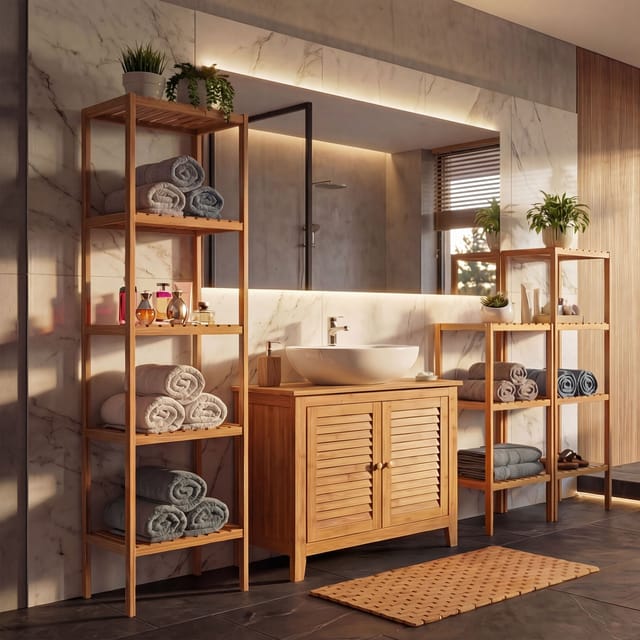 MCW Badezimmerset B18 Komplett Badezimmer Badset Badschrank