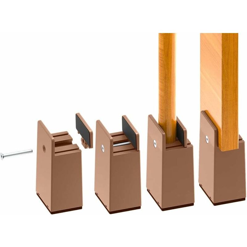 Verstellbare 4-zoll-bettbeinerhöhungen, Stabile 10-cm-möbelerhöhungen