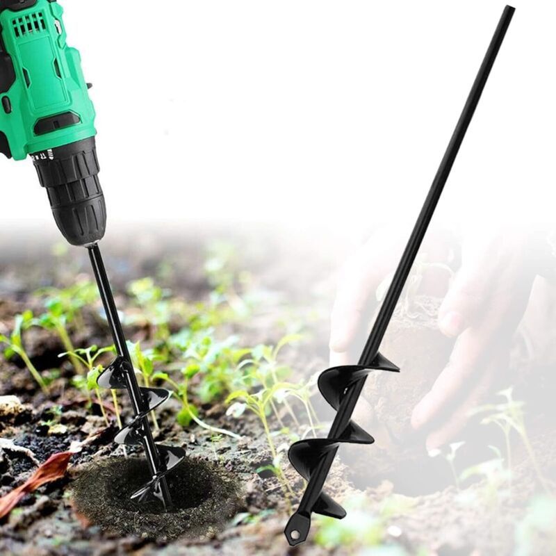 Schneckengetriebebohrer Für Pflanzarbeiten, Gartenpfahlbohrer Mit Rutschfestem Sechskantantrieb, Schnell-spiral-pflanzwerkzeug Zum Pflanzen Von Blumenzwiebeln