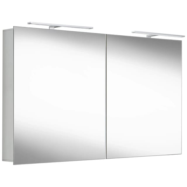 Megabad Profi Collection LED Spiegelschrank S120 Alu 100