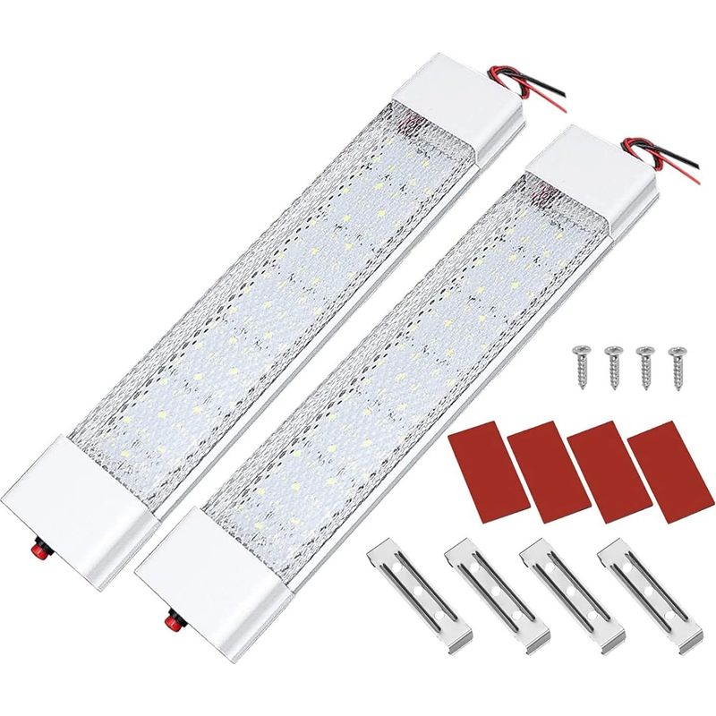 Stück 12v 72 Led-innenraumleuchten Für Autos, Wohnmobile, Transporter, Campingwagen Und Anhänger