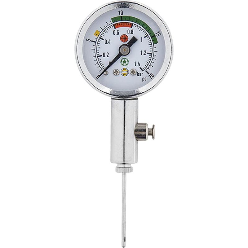 Balldruckmesser – Metall-luftdruckmesser – Barometer-werkzeug Zum Testen Und Einstellen Des Drucks Für Fußball, Rugby, Basketball, Volleyball Und Andere Sportarten