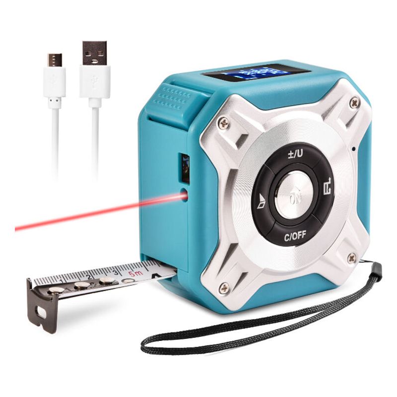 40m Usb 2-in-1 Laser-entfernungsmesser Digitalanzeige Laser-entfernungsmesser Digitalanzeige Laser-entfernungsmesser Digitalanzeige Anwendbarer Bereich/volumen (blau)