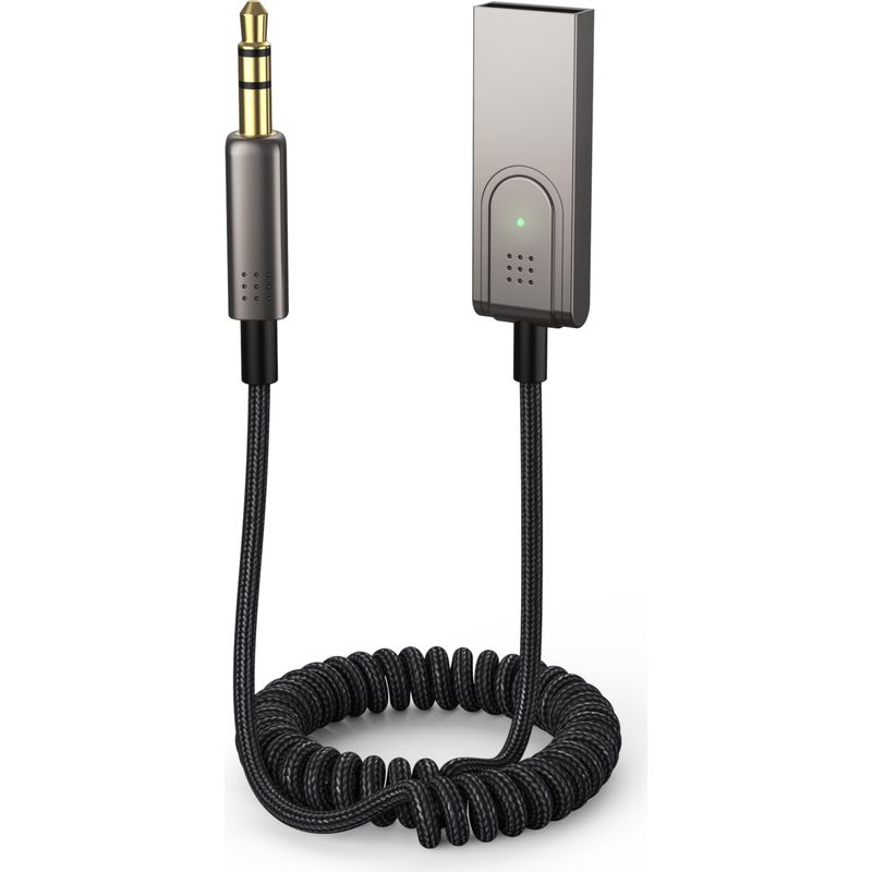 Aux-auf-bluetooth-5.1-adapter, 3,5-mm-bluetooth-autoempfänger, Usb-auf-3,5-mm-aux-anschluss-kit Mit Integriertem Mikrofon Für Freisprechfunktion, Bluetooth-kompatibel