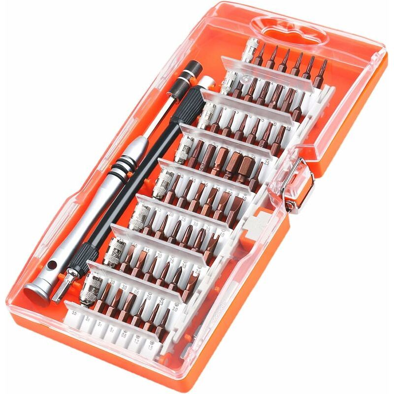 Schraubendreher-set Mit 56 Magnetischen Schraubendreherbits, Werkzeugset Für Alle Elektronischen Geräte, Magnetisches Schraubendreher-set Für Mobiltelefone Usw. (60 In 1) Von New Silk Road [klasse