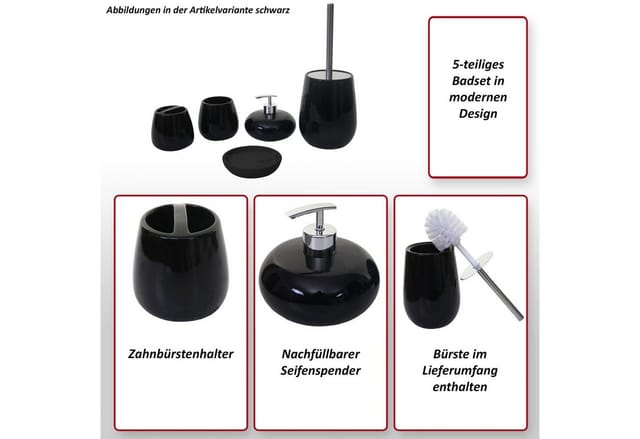 MCW Badset C72 5-teilig Weiß