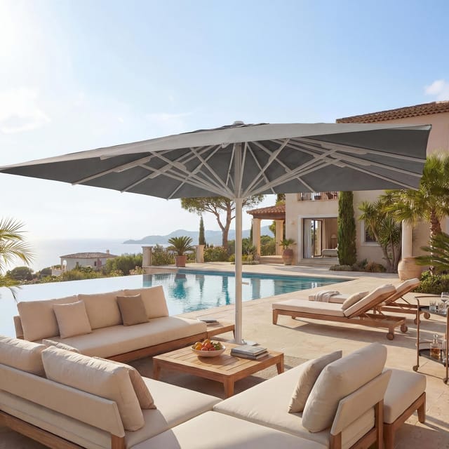MCW Gastronomie-Luxus-Sonnenschirm D20b anthrazit