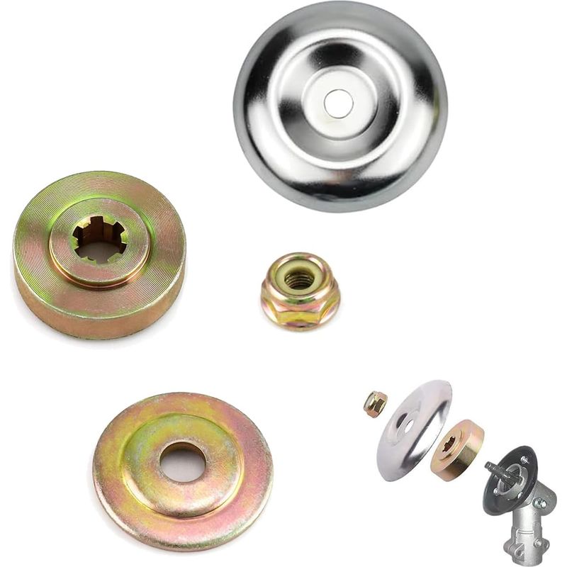 Universelles Getriebemesser-befestigungsset, Universelles Zubehör Für Freischneiderköpfe, 4-teiliges Freischneiderkopf-mutternset, Metallgetriebemesser, Für Rasenmäher