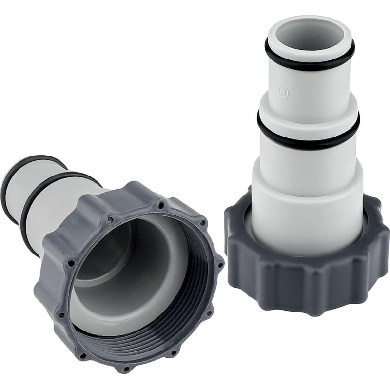 2-teiliger Poolschlauchadapter, Poolschlauchadapter, Poolschlauchadapter Mit Dichtungsring Für Poolpumpen Mit Gewindeanschluss
