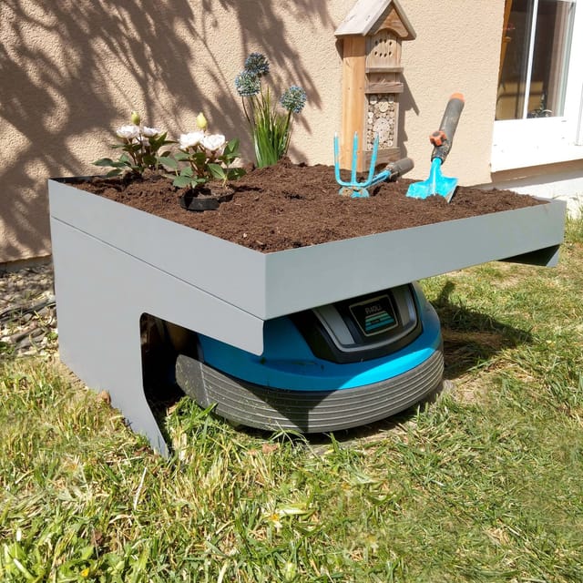MCW Mähroboter-Garage G60 Grau