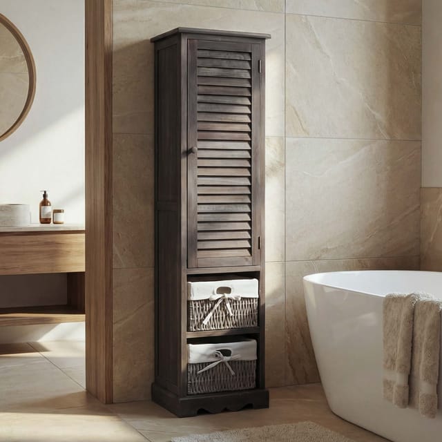 MCW Badezimmerkommode H20 Shabby Grau-Braun