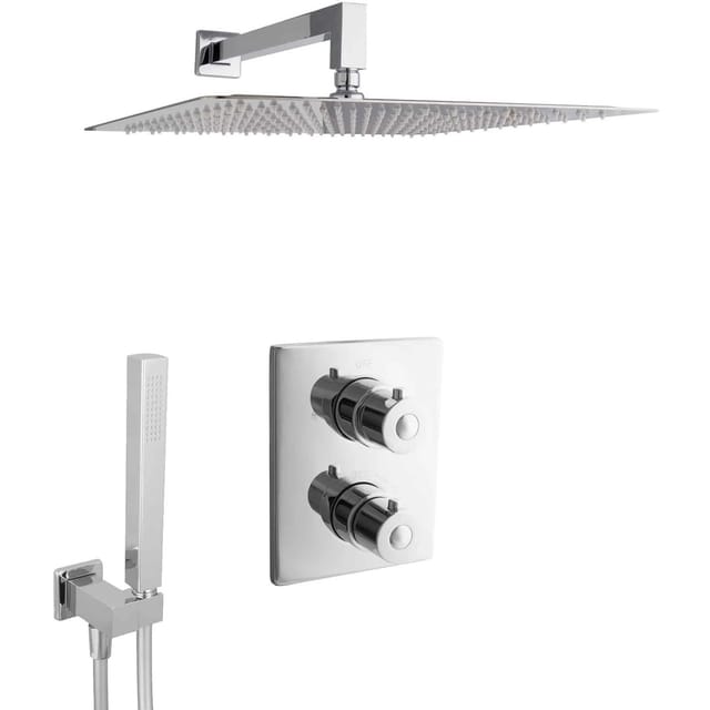 PaulGurkes Unterputz Dusche Set mit Thermostat Verbrühschutz