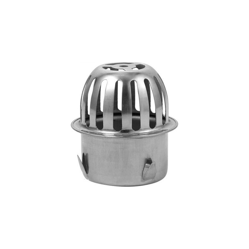 Set Aus 2 Edelstahl-dachrinnensieben Zur Freihaltung Von Abflüssen. Verhindert Verstopfungen Durch Laub Und Schmutz. Passend Für Rohre Mit 58 Mm Innendurchmesser.