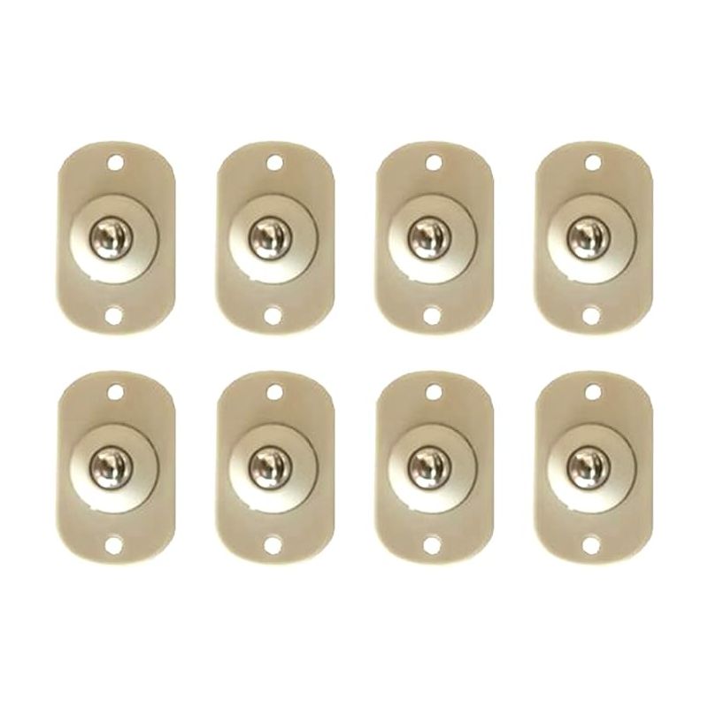 Mini-möbelrollen, Selbstklebend, Robuste Kunststoffräder, 360°-drehung, Universalrolle, 8 Stück, Rollen Für Regale, Mülleimer Und Aufbewahrungsboxen