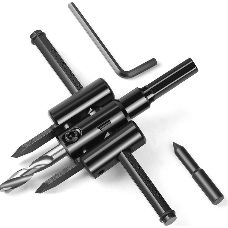 Verstellbares Lochsägen-set Für Runde Löcher Von 30 Mm Bis 120 Mm, Holzsägeblätter Für Gipskarton, Rundschnitte, Heimwerker-holzbearbeitungswerkzeuge