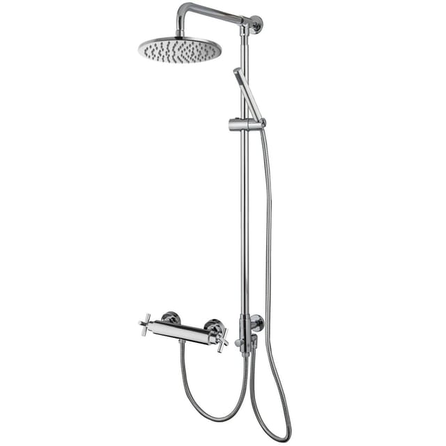 PaulGurkes Duschsystem Aufputz Regendusche 20cm Serie Juliet