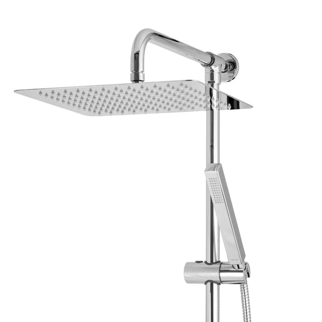 PaulGurkes Aufputz Regendusche Duschsystem eckig Regenbrause Set 30cm