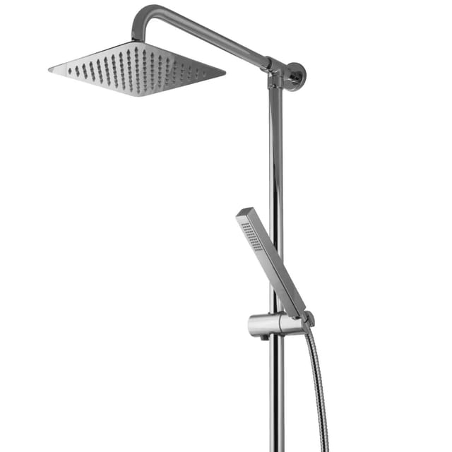 PaulGurkes Aufputz Regendusche Duschsystem eckig 20cm
