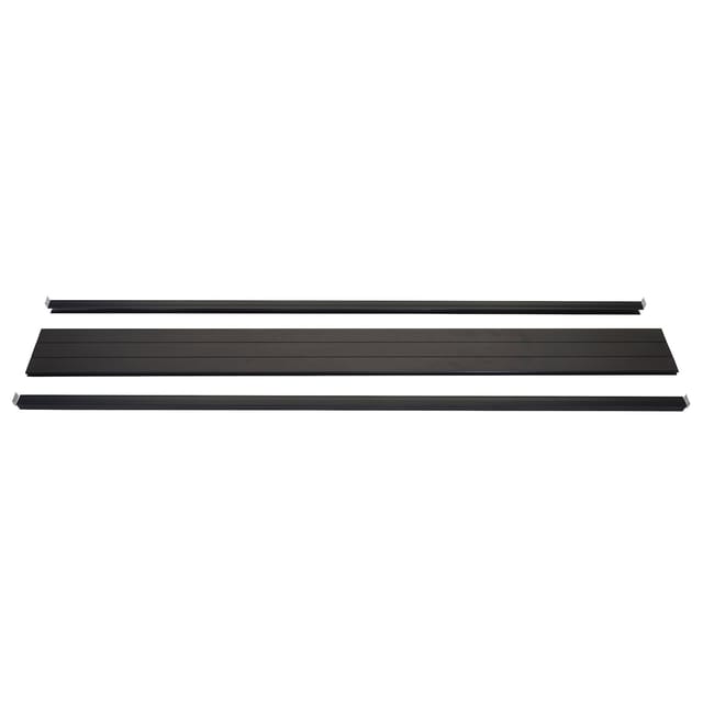 MCW Abschluss-Set für WPC-Sichtschutz Savoie Abschlussprofil Windschutz WPC-Pfosten 180cm anthrazit
