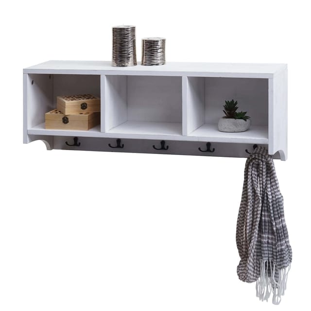 MCW Wandregal K49 Weiß Shabby