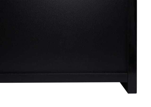 MCW Spiegelschrank B19b Schwarz 2 Regalböden