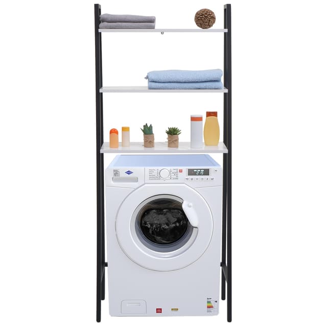 MCW Standregal K82 Marmor-Optik Weiß