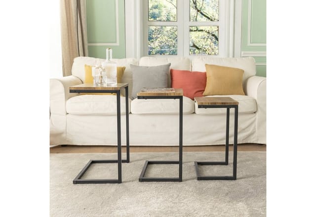 SoBuy 3er Set Beistelltisch Satztisch Couchtisch Wohnzimmertisch FBT102-F