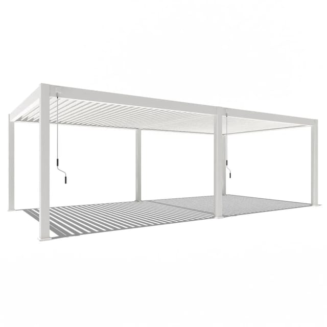 Weide Deluxe Plus Aluminium Pavillon 4 x 8 M Weiß Pergola Freistehend