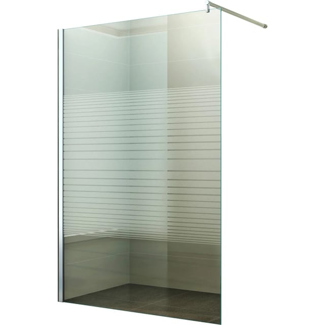 Dein Bau Projekt Walk-In Duschabtrennung Gestreift 40 x 200 cm
